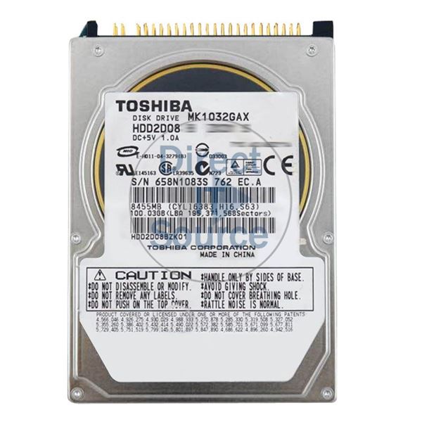 Toshiba HDD2D08 - 100GB 5.4K ATA/100 2.5" 16MB Cache Hard Drive