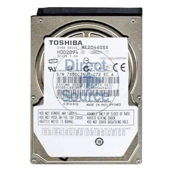 Toshiba HDD2D94 - 200GB 5.4K SATA 3.0Gbps 2.5" 8MB Cache Hard Drive