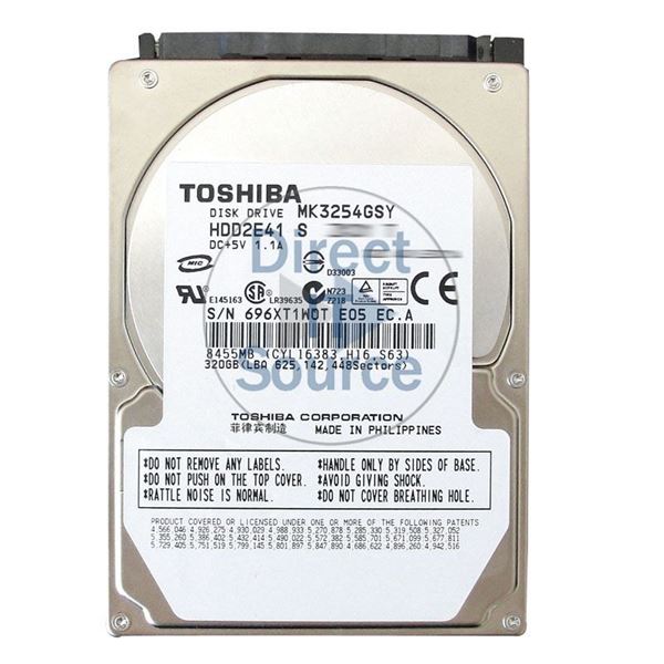 Toshiba HDD2E41S - 20GB 7.2K SATA 2.5" Hard Drive