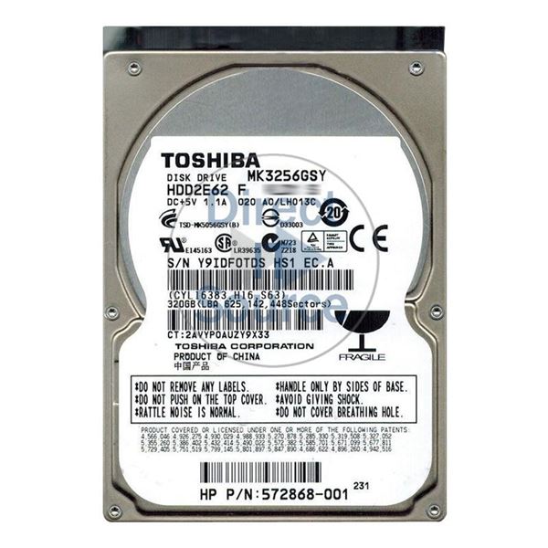 Toshiba HDD2E62F - 320GB 7.2K SATA 2.5" 16MB Cache Hard Drive