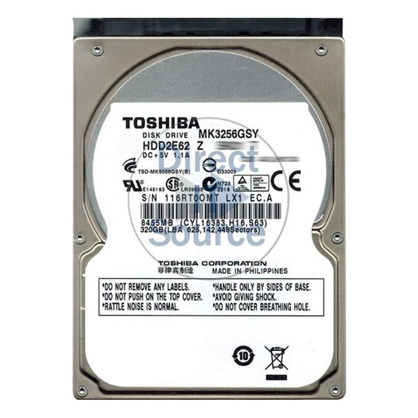 Toshiba HDD2E62Z - 320GB 7.2K SATA 2.5" 16MB Cache Hard Drive