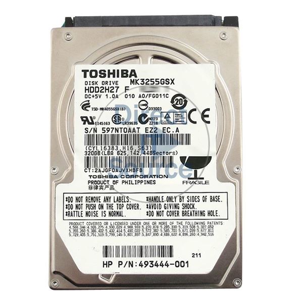 Toshiba HDD2H27F - 320GB 5.4K SATA 2.5" 8MB Cache Hard Drive