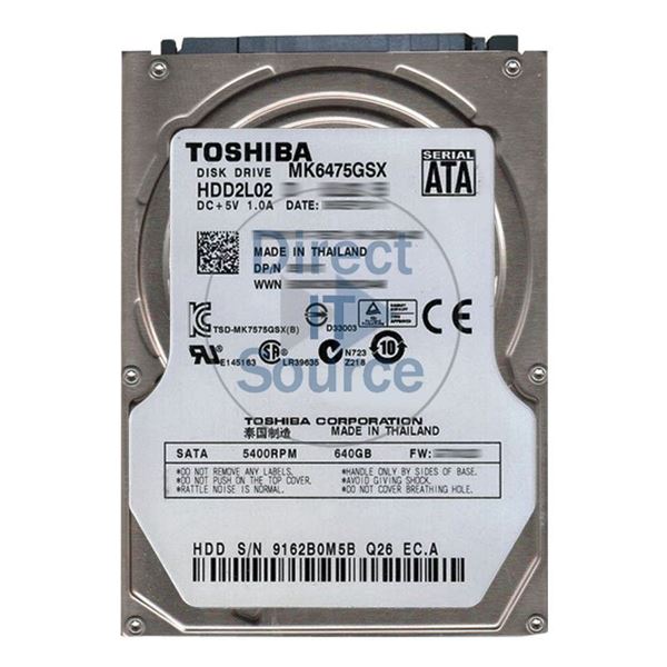 Toshiba HDD2L02 - 640GB 5.4K SATA 2.5" 8MB Cache Hard Drive