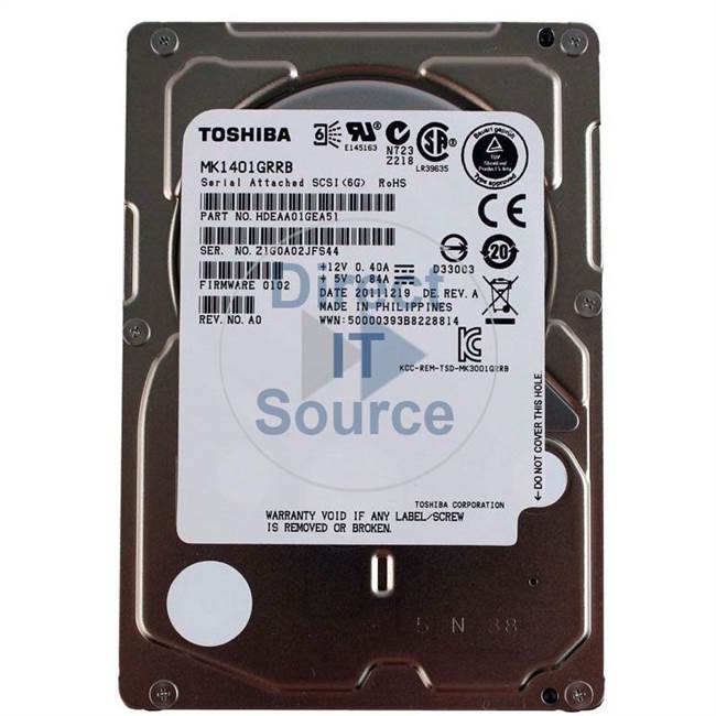 Toshiba HDEAA01GEA51 - 147GB 15K SAS 2.5" Hard Drive