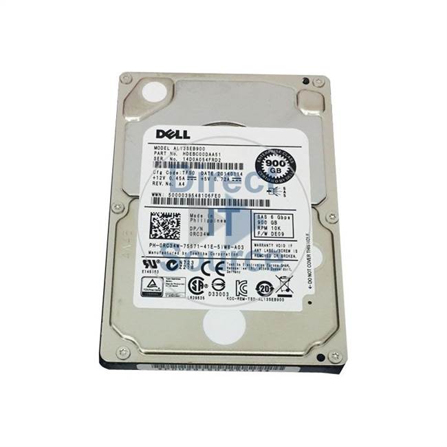 Dell HDEBC00DAA51 - 900GB 10 SAS 6.0Gbps 2.5Inch Cache Hard Drive