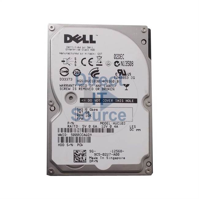 Dell HDEBC030DAA51 - 300GB 10 SAS 6.0Gbps 2.5Inch Cache Hard Drive