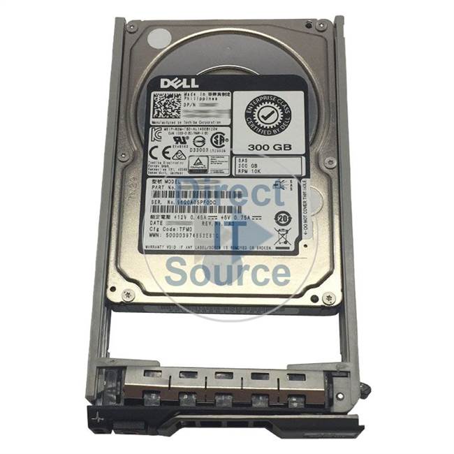 Dell HDEBC03DUA51 - 300GB 10K SAS 6.0Gbps 2.5" 64MB Cache Hard Drive
