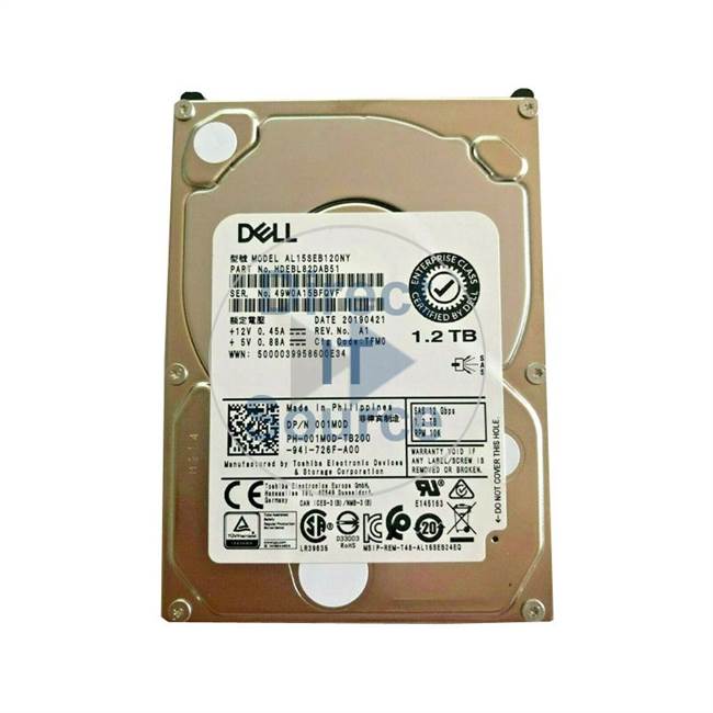 Dell HDEBL82DAB51 - 1.2TB 10K SAS 2.5" 128MB Cache Hard Drive