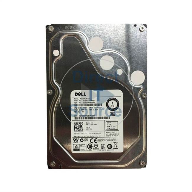 Dell HDEPQ03DMA51 - 1TB 7.2 SATA 6.0Gbps 3.5Inch Cache Hard Drive