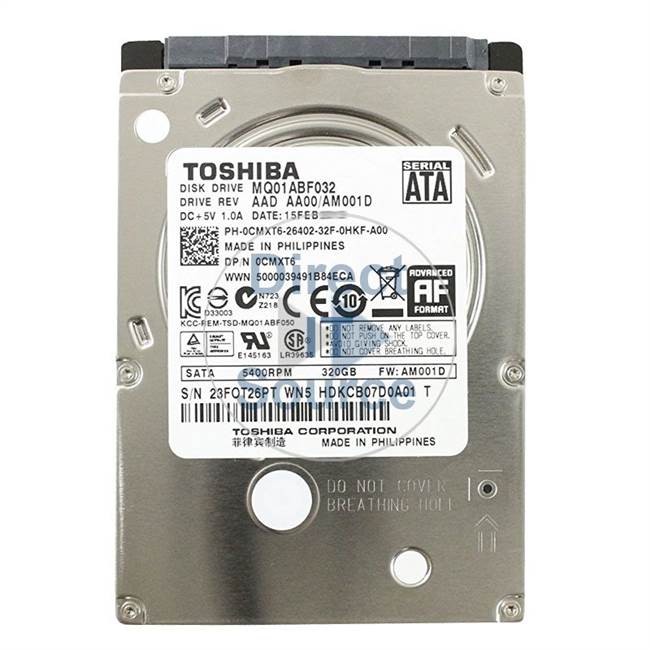 Dell HDKCB07D0A01 - 320GB 5.4K SATA 2.5" Hard Drive