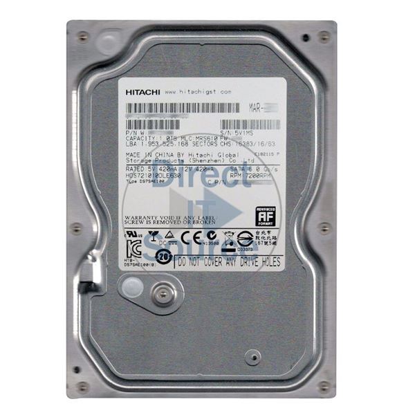 Hitachi HDS721010DLE630 - 1TB 7.2K SATA 6.0Gbps 3.5Inch 32MB Cache Hard Drive