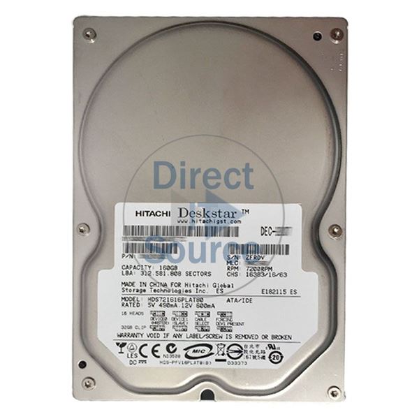 Hitachi HDS721616PLAT80 - 160GB 7.2K IDE 3.5Inch 8MB Cache Hard Drive