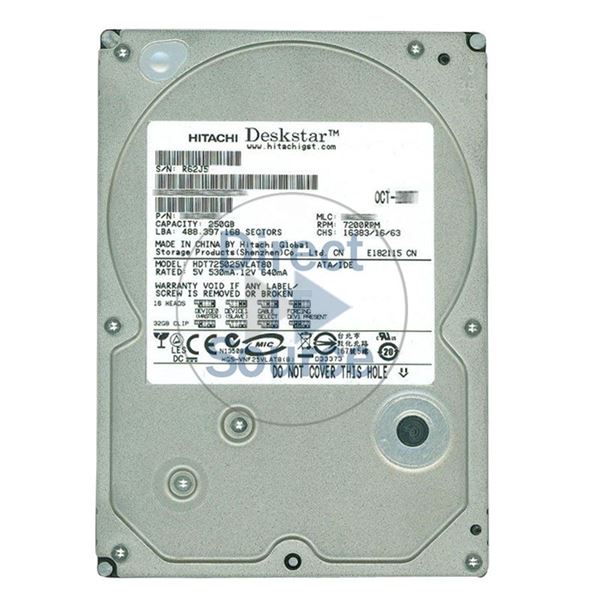 Hitachi HDT725025VLAT80 - 250GB 7.2K IDE 3.5Inch 8MB Cache Hard Drive