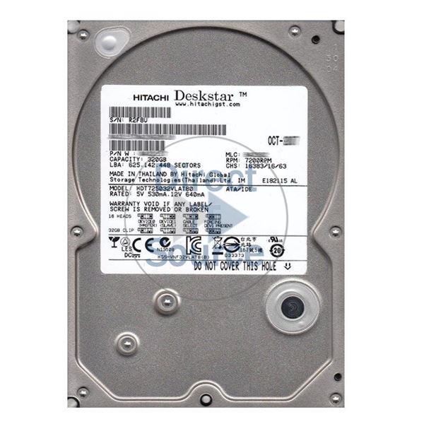 Hitachi HDT725032VLAT80 - 320GB 7.2K IDE 3.5Inch 8MB Cache Hard Drive