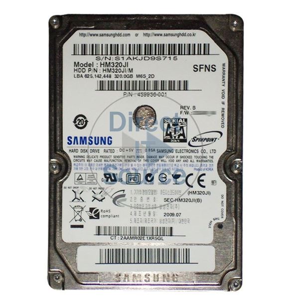 Samsung HM320JI/M - 320GB 5.4K 2.5Inch SATA 1.5Gbps 8MB Cache Hard Drive