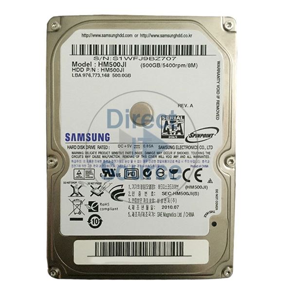 Samsung HM500JI - 500GB 5.4K 2.5Inch SATA 3.0Gbps 8MB Cache Hard Drive