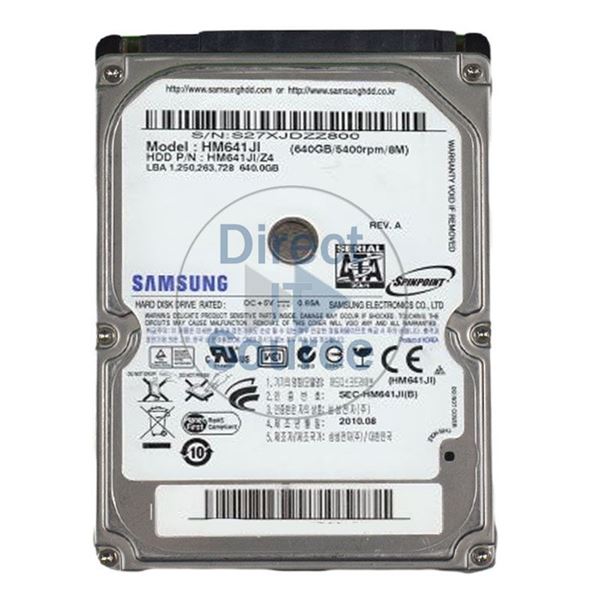 Samsung HM641JI/Z4 - 640GB 5.4K 2.5Inch SATA 3.0Gbps 8MB Cache Hard Drive