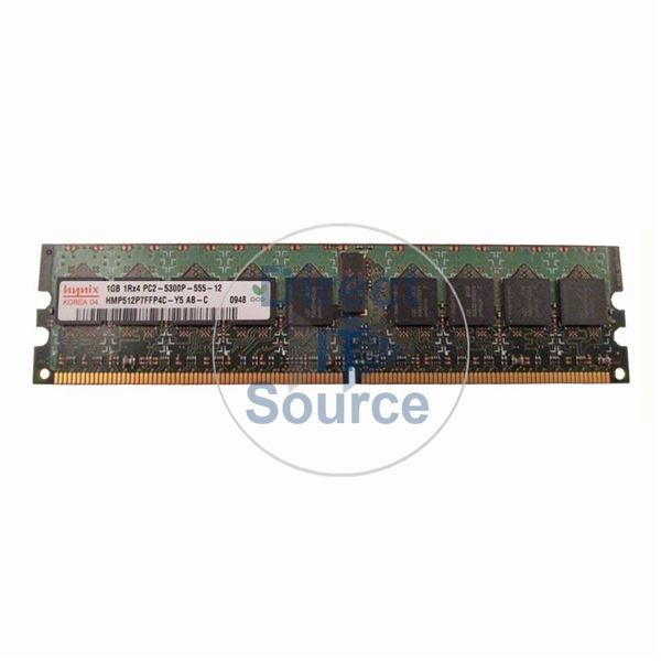 Hynix HMP512P7FFP4C-Y5 - 1GB DDR2 PC2-5300 ECC REGISTERED 240 Pins Memory