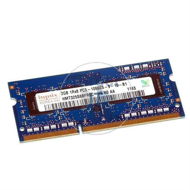 Hynix HMT325S6BFR8C-H9 - 2GB DDR3 PC3-10600 Non-ECC Unbuffered 204-Pins Memory