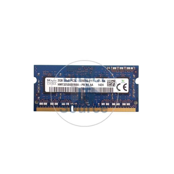 Hynix HMT325S6EFR8A-PBN0 - 2GB DDR3 PC3-12800 Non-ECC Unbuffered 204-Pins Memory