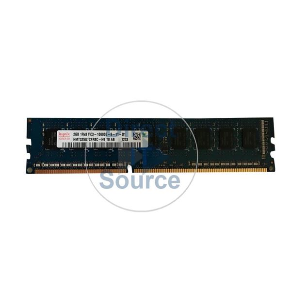 Hynix HMT325U7CFR8C-H9T0 - 2GB DDR3 PC3-10600 ECC Unbuffered 240-Pins Memory