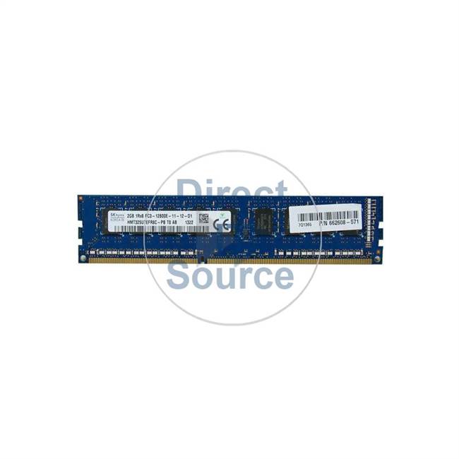 Hynix HMT325U7EFR8C-PBT0 - 2GB DDR3 PC3-12800 ECC Unbuffered 240-Pins Memory