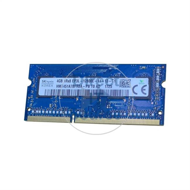 Hynix HMT451A7BFR8A-PB - 4GB DDR3 PC3-12800 ECC Unbuffered 204-Pins Memory