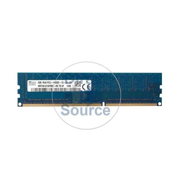 HYNIX HMT451U7AFR8C-RDT0 - 4GB DDR3 PC3-14900 ECC Unbuffered 240-Pins Memory
