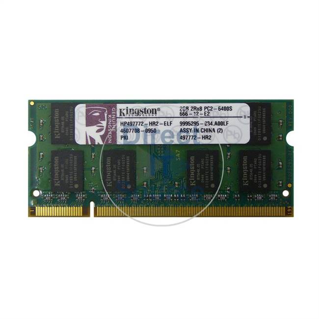 Kingston HP497772-HR2-ELF - 2GB DDR2 PC2-6400 Non-ECC Unbuffered 200-Pins Memory