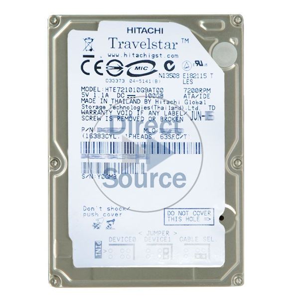 Hitachi HTE721010G9AT00 - 100GB 7.2K IDE 2.5Inch 8MB Cache Hard Drive