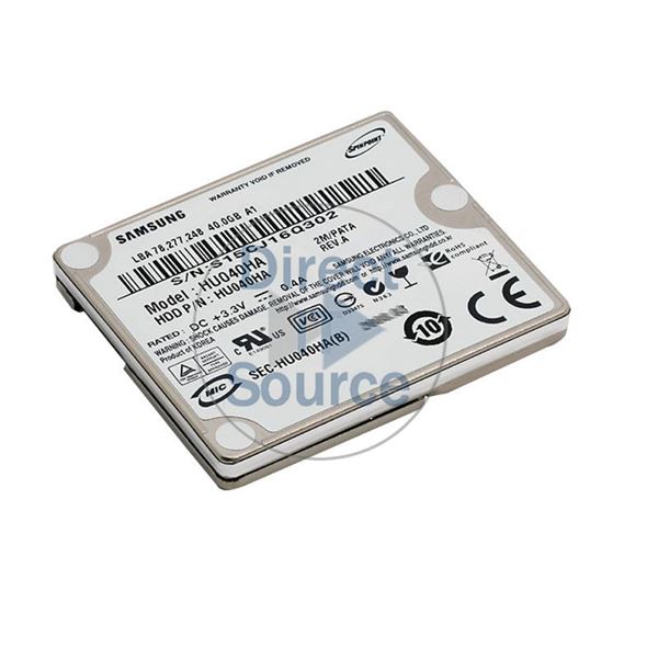 Samsung HU040HA - 40GB 3.6K 1.8Inch PATA 2MB Cache Hard Drive