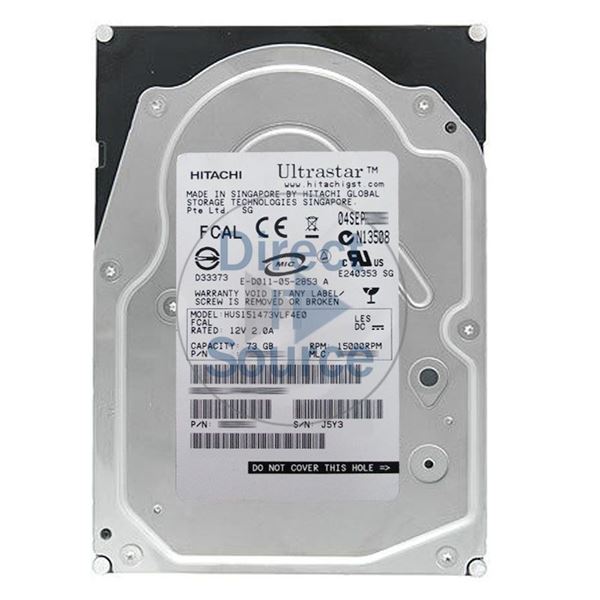 Hitachi HUS151473VLF4E0 - 73GB 15K Fibre Channel 4.0Gbps 3.5Inch 16MB Cache Hard Drive