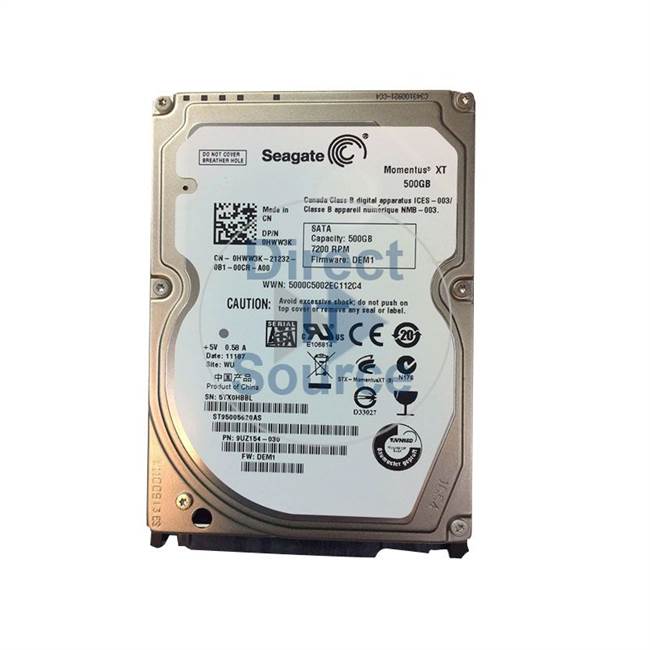 Dell HWW3K - 500GB 7.2K SATA 2.5" Hard Drive