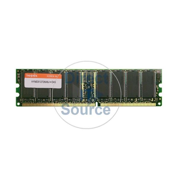Hynix HYMD512726A8J-D43 - 1GB DDR PC-3200 ECC Unbuffered 184Pins Memory