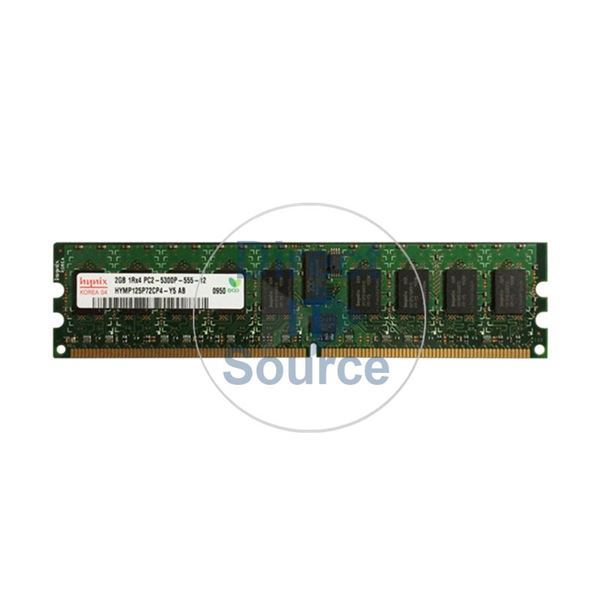 Hynix HYMP125P72CP4-Y5 - 2GB DDR2 PC2-5300 ECC REGISTERED 240 Pins Memory