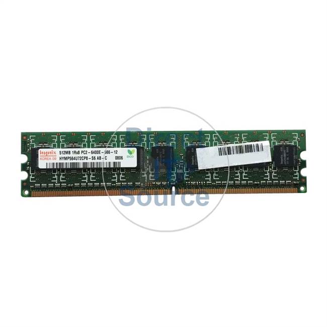 Hynix HYMP564U72CP8-S6 - 512MB DDR2 PC2-6400 ECC Unbuffered 240-Pins Memory