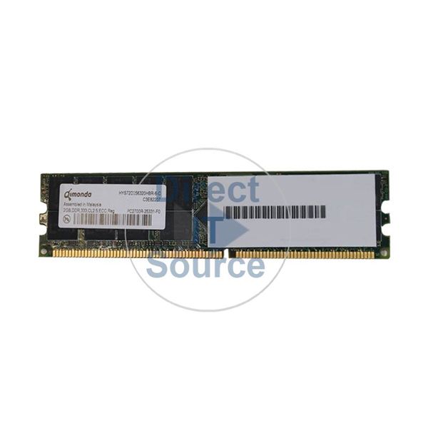 Infineon HYS72D256320HBR-6-C - 2GB DDR PC-2700 ECC Registered 184-Pins Memory