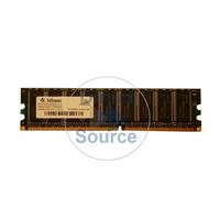 Infineon HYS72D32300HU-5-C - 256MB DDR PC-3200 ECC Unbuffered 184-Pins Memory