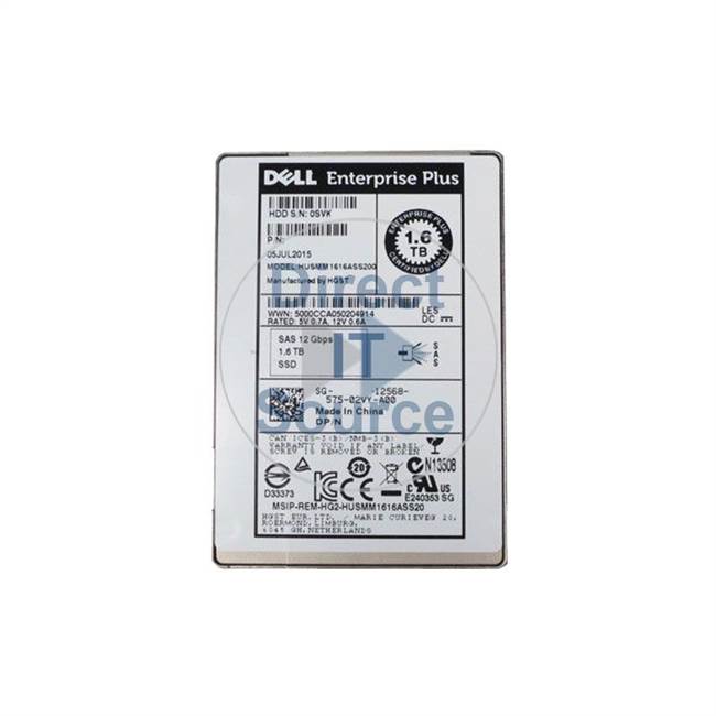 Dell J35G2 - 1.6TB SAS 12Gbps 2.5" SSD