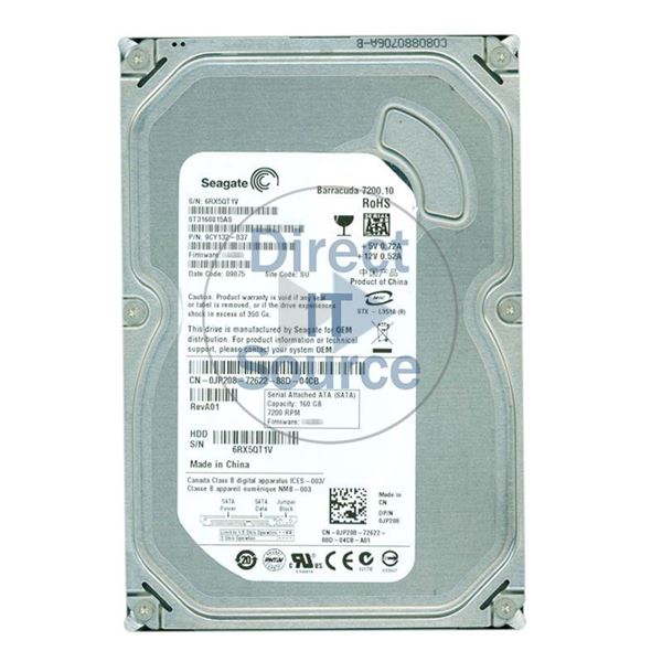 Dell JP208 - 160GB 7.2K SATA 3.5" Hard Drive