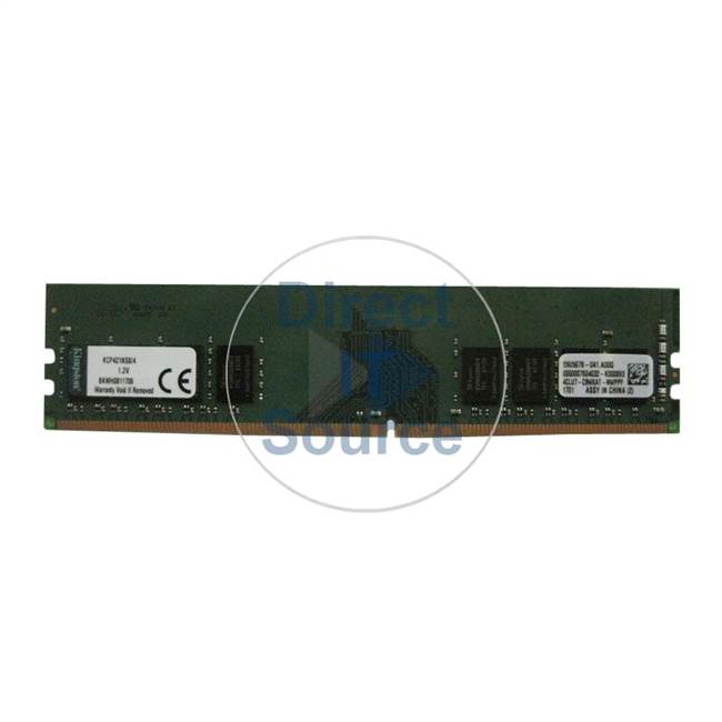 Kingston KCP421NS8/4 - 4GB DDR4 PC4-17000 Non-ECC Unbuffered 288-Pins Memory