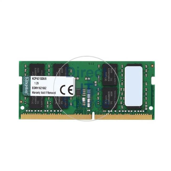 Kingston KCP421SD8/8 - 8GB DDR4 PC4-17000 Non-ECC Unbuffered 260-Pins Memory