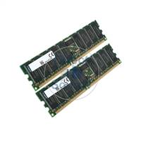 Kingston KFJ-BX600SR/2G - 2GB 2x1GB DDR PC-3200 ECC Registered 184-Pins Memory