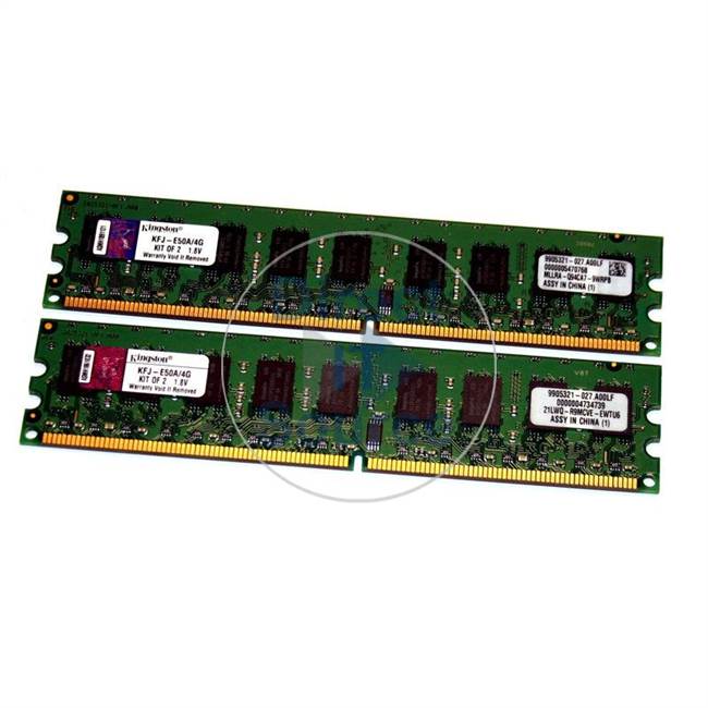 Kingston KFJ-E50A/4G - 4GB 2x2GB DDR2 PC2-5300 ECC Unbuffered 240-Pins Memory