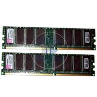 Kingston KFJ-E600/1G - 1GB 2x512MB DDR PC-3200 Non-ECC Unbuffered 184-Pins Memory