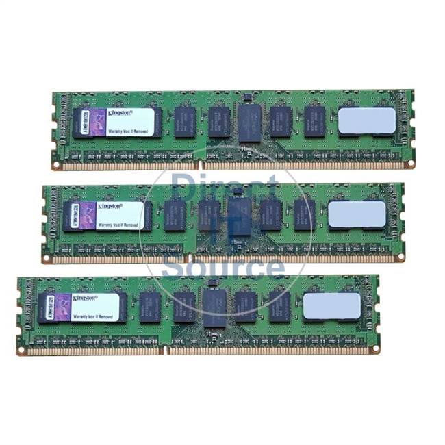 Kingston KFJ-PM313K3/6G - 6GB 3x2GB DDR3 PC3-10600 ECC Registered 240-Pins Memory