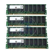 Kingston KFJ-PP200/1G - 1GB 4x256MB SDRAM PC-100 ECC Registered 168-Pins Memory