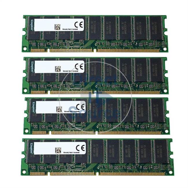 Kingston KFJ-PP200/1G - 1GB 4x256MB SDRAM PC-100 ECC Registered 168-Pins Memory