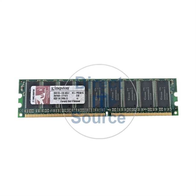 Kingston KFJ-PRE40/1G - 1GB DDR PC-3200 ECC Unbuffered 184-Pins Memory