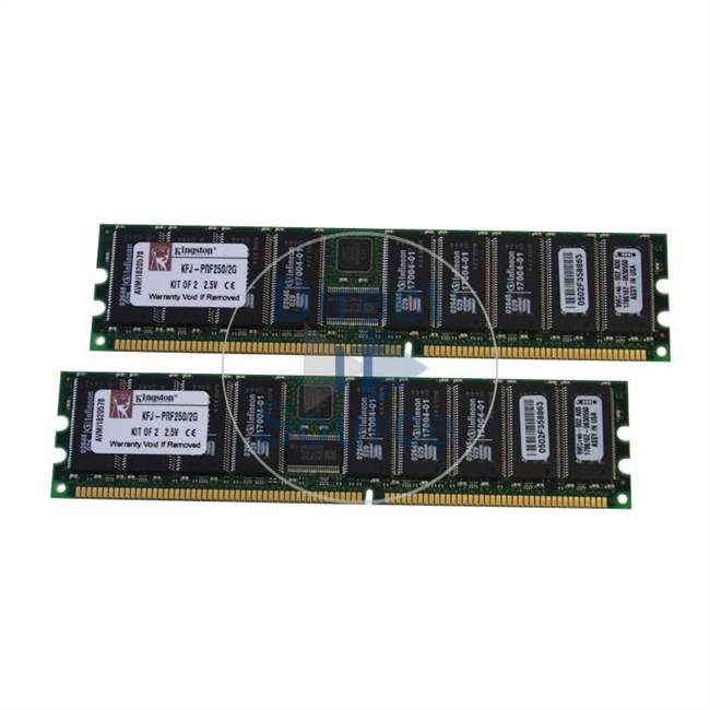 Kingston KFJ-PRF250/2G - 2GB 2x1GB DDR PC-1600 ECC Registered 184-Pins Memory